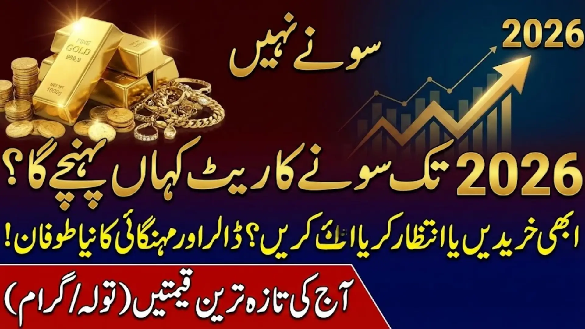 سونے کی قیمت میں زبردست اضافہ 2026: پاکستان میں آج کا سونے کا ریٹ، پچھلے سالوں میں سستی کیوں تھی اور اب مہنگی کیوں ہو گئی؟ مکمل تفصیل