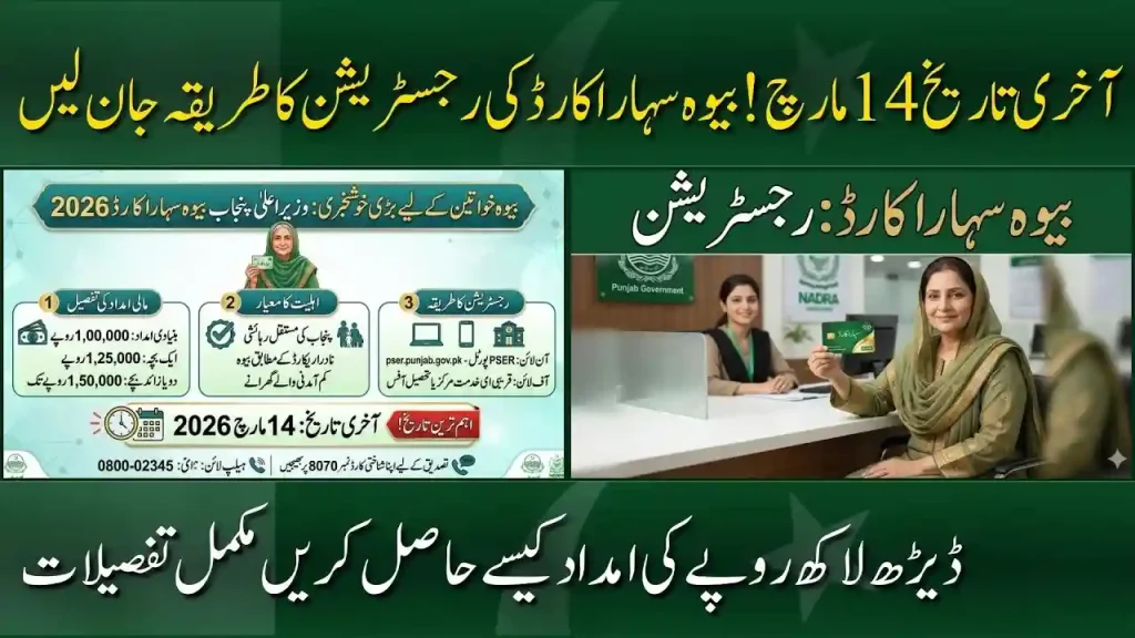 CM Punjab Bewa Sahara Card 2026 – Online Registration, Eligibility & Latest March Update