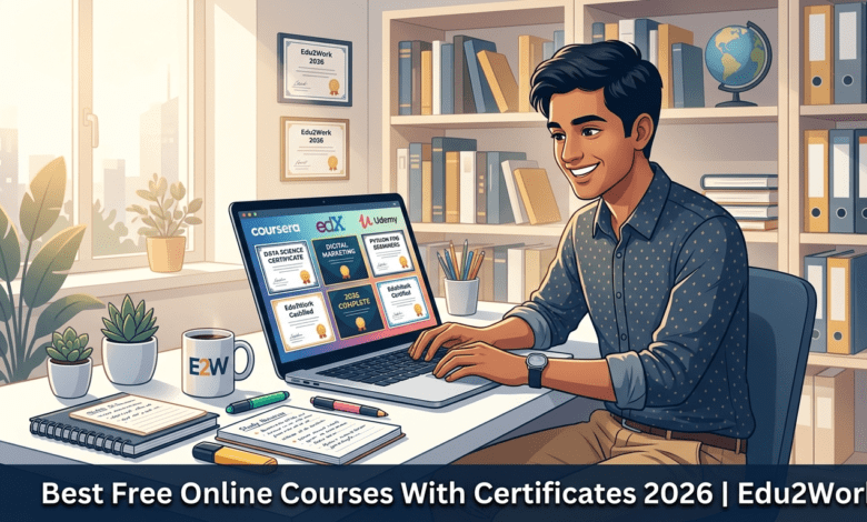 "Best Free Online Courses With Certificates in 2026"